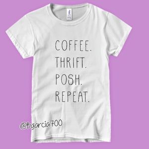 Coffee Thrift Posh Repeat Tee